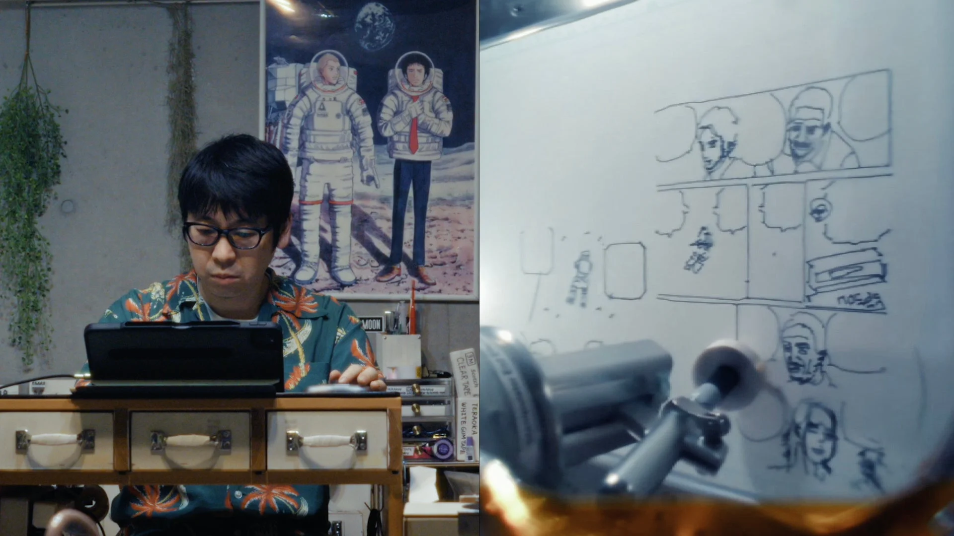 小山宙哉氏の作業風景