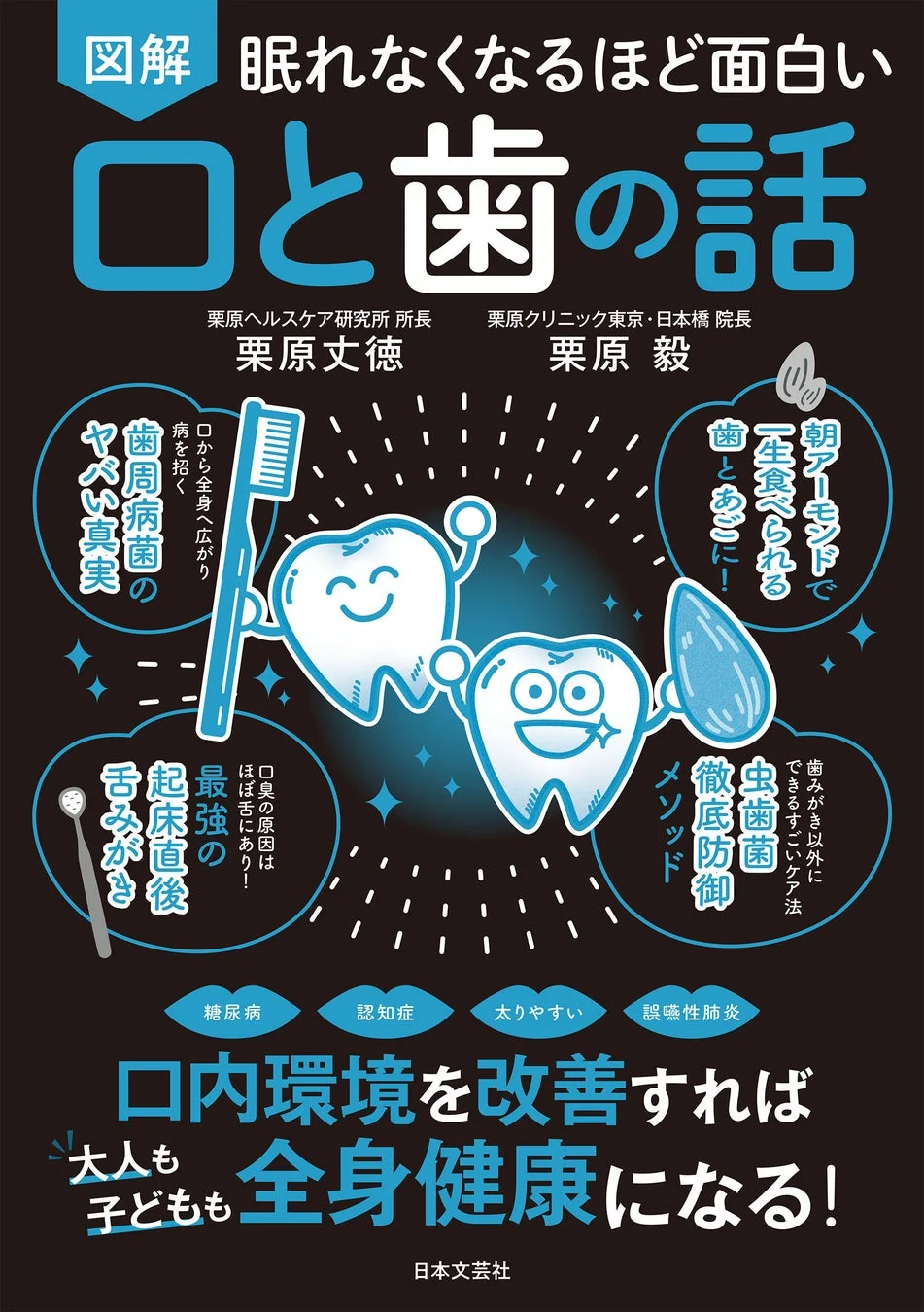 眠れなくなるほど面白い 図解 口と歯の話の表紙