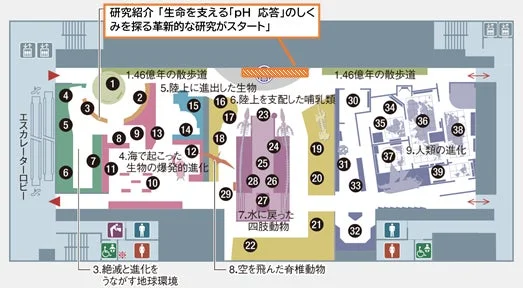 フロアマップと研究紹介