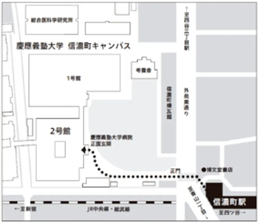 慶應義塾大学信濃町キャンパス地図