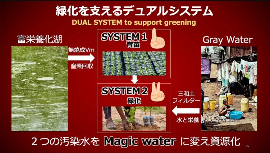 緑化を支えるデュアルシステムの概念図