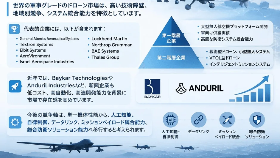 主要企業と競争軸