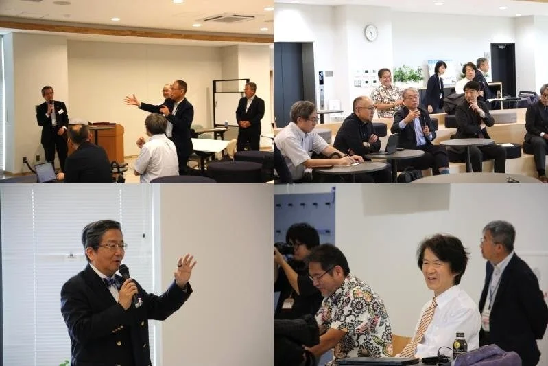 会議やセミナーに参加する人々の様子