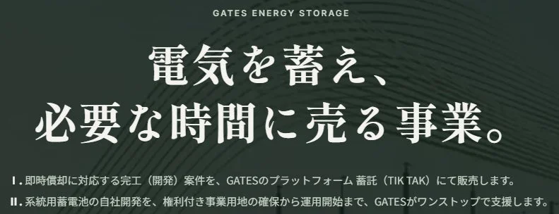 GATES ENERGY STORAGE