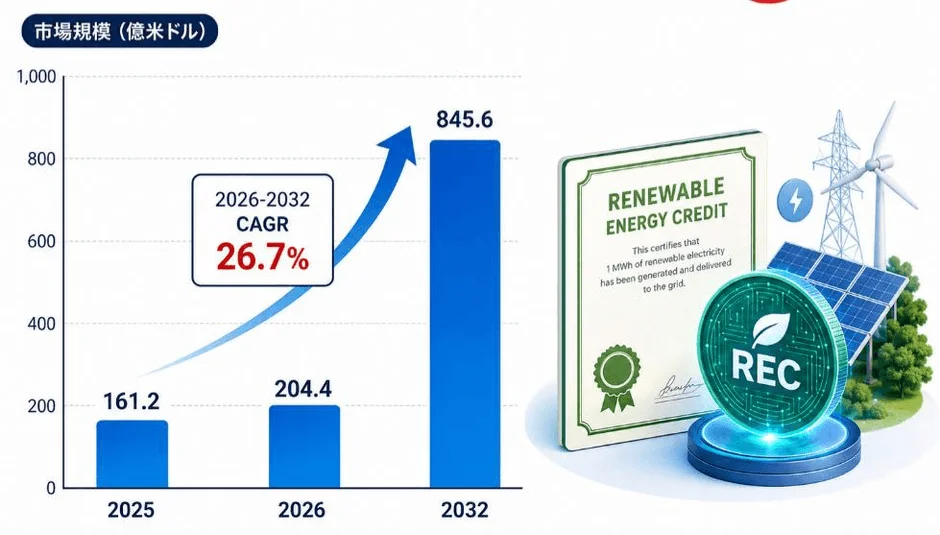 世界の再生可能エネルギー証書市場規模(百万米ドル)、2025 VS 2032