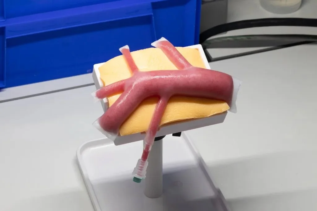 血管の分岐を模した医療トレーニング用のモデル