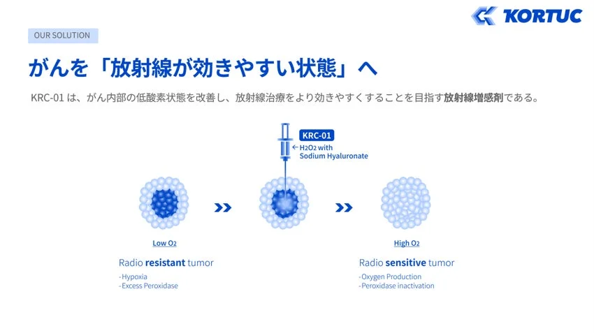 KORTUC OUR SOLUTION がんを「放射線が効きやすい状態」へ