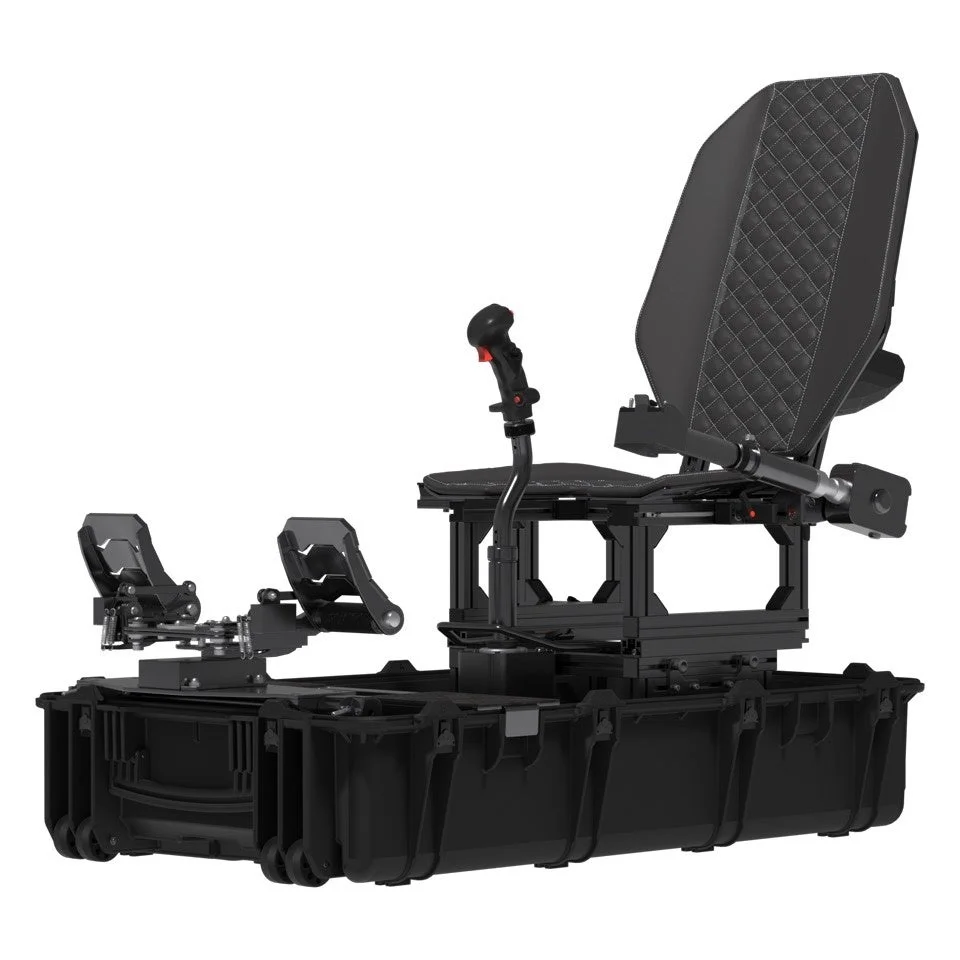 VRヘッドセットとフライトシミュレーター