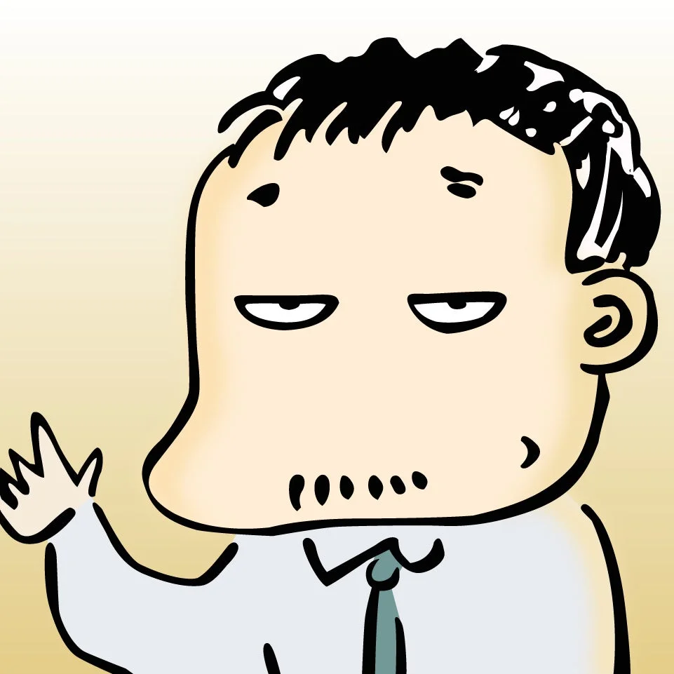 DMM.com会長 亀山敬司氏のコメントイラスト