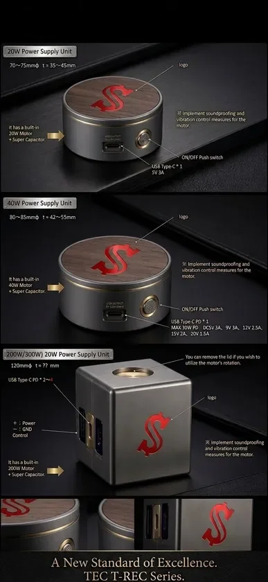 TEC T-RECシリーズの電源ユニット