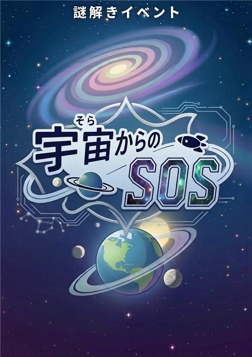 宇宙をテーマにした謎解きイベントの告知ポスター