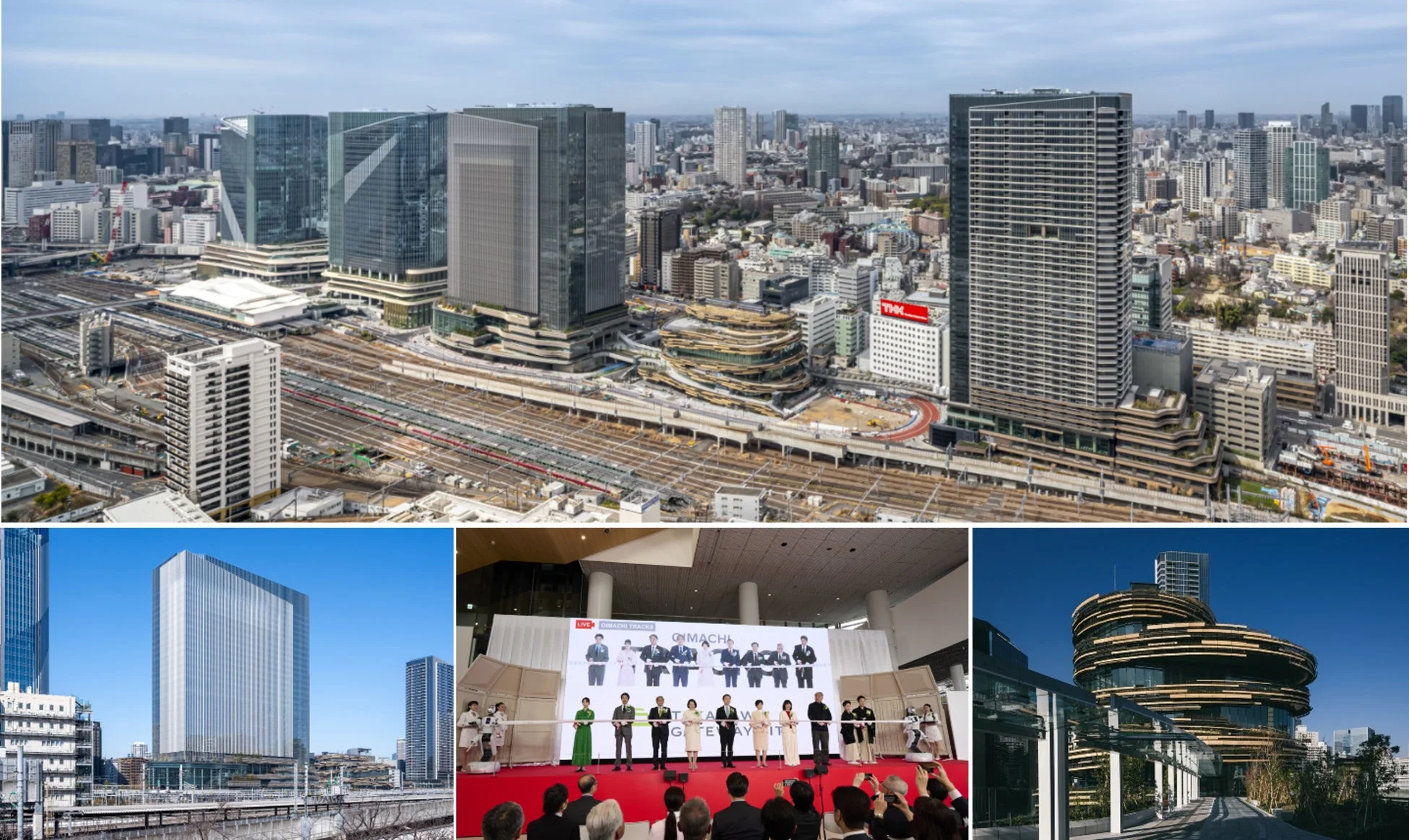 東京の高輪ゲートウェイシティ開発の様子