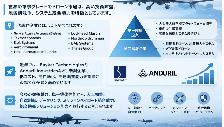 主要企業と競争軸