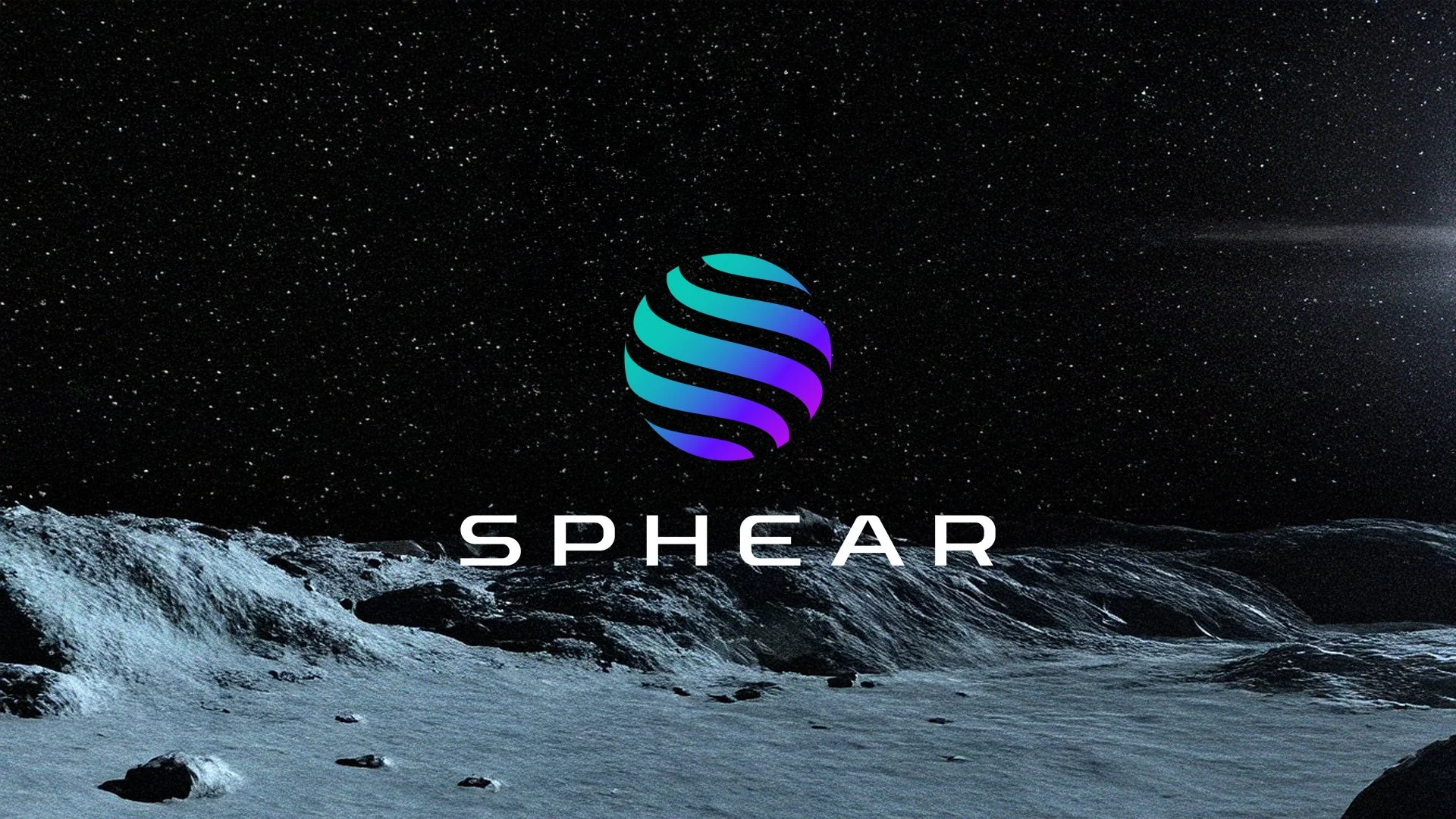 SPHEARのロゴと宇宙のイメージ