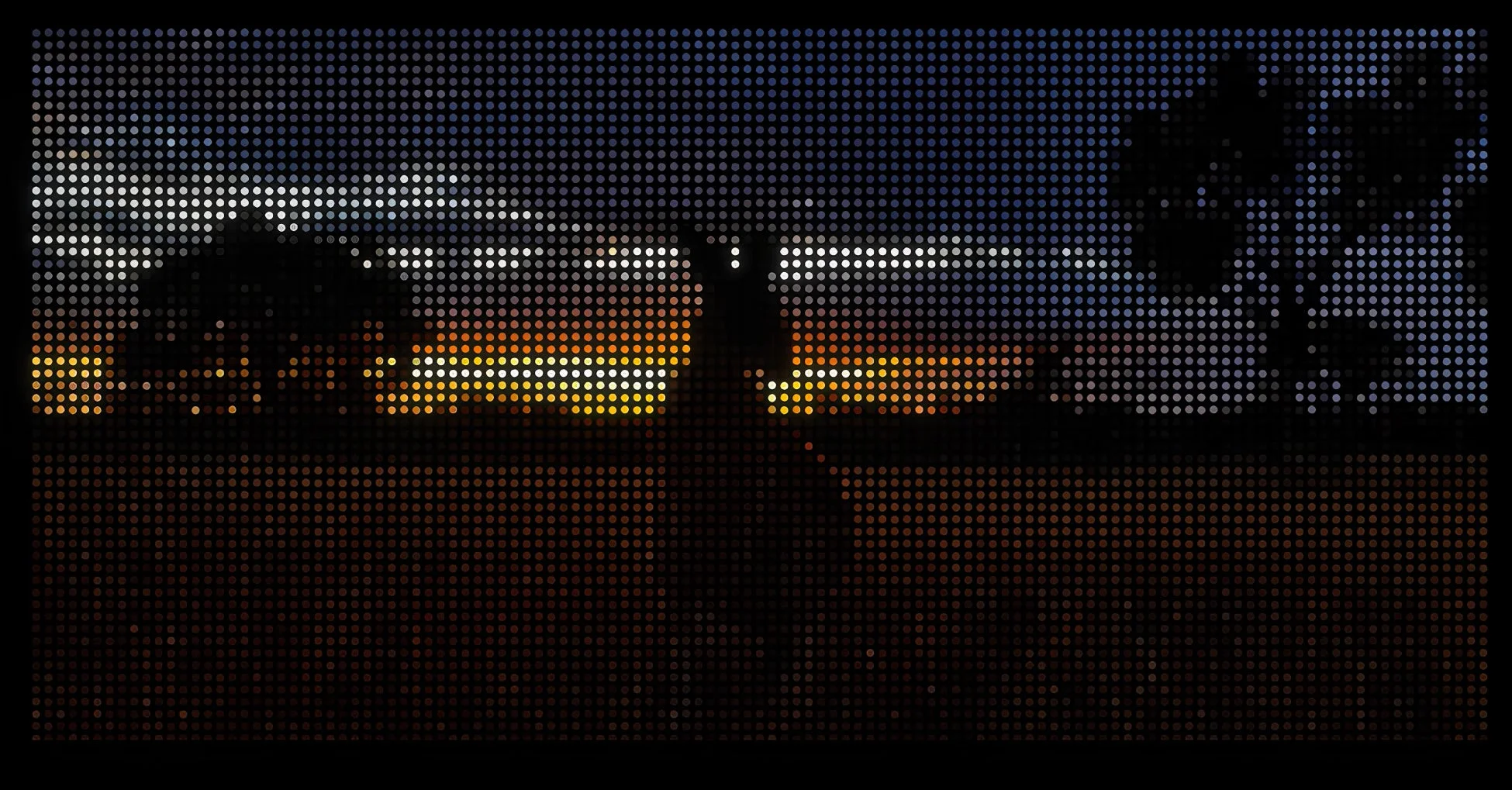 ドット絵の夕焼け