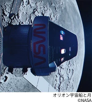 オリオン宇宙船と月