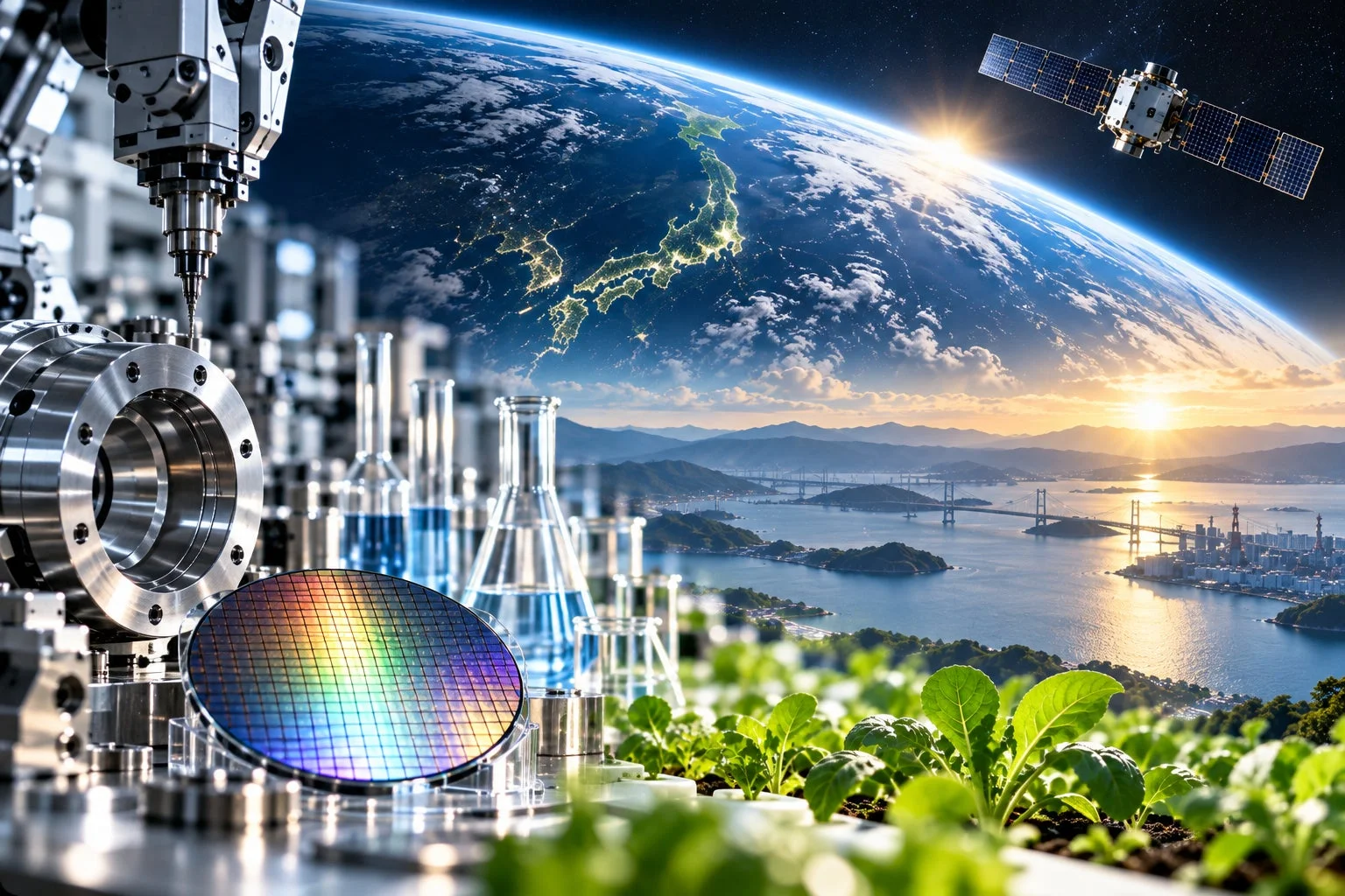 半導体、ロボット、宇宙技術などが融合した未来のビジョン