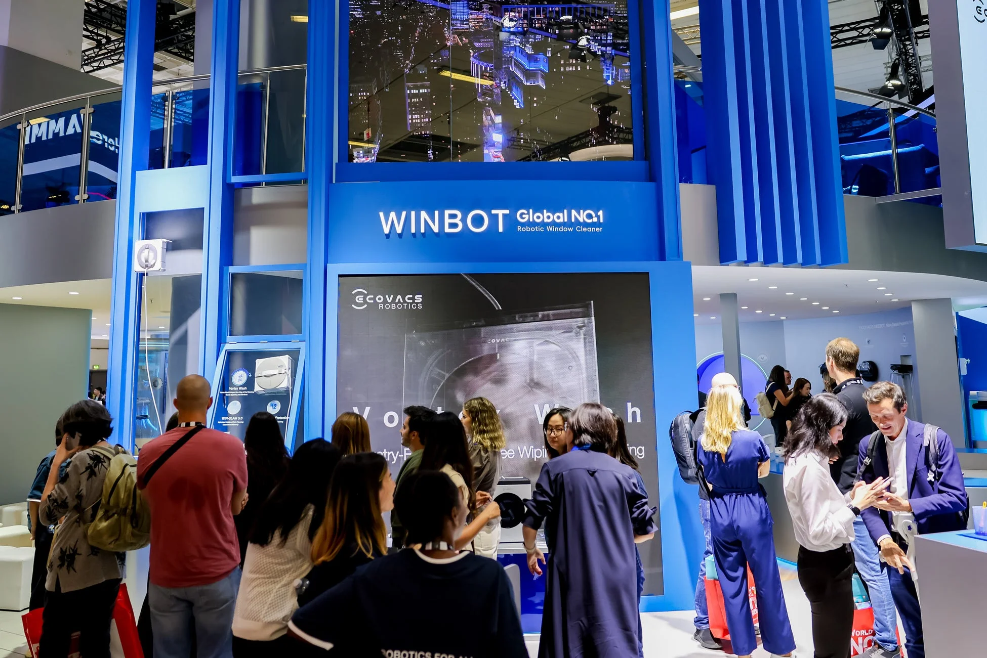 WINBOT窓拭きロボットの展示ブース