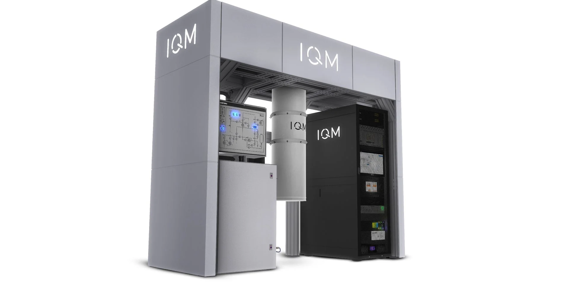IQM社製の量子コンピュータシステムを映した画像
