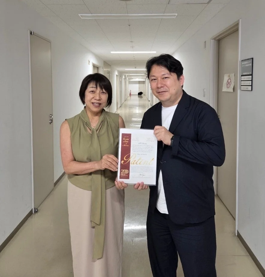 特許取得の様子
